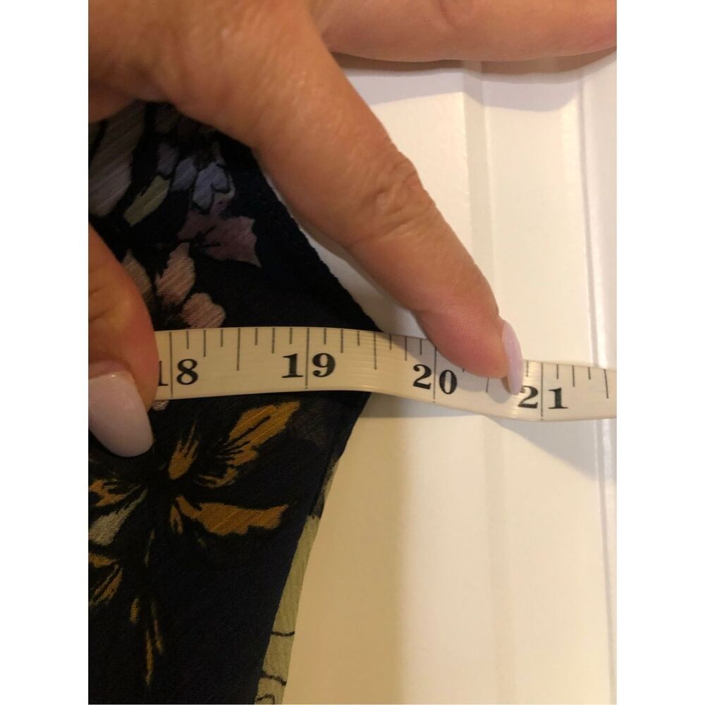 Connected Apparel Floral Handkerchief Hem Midi Dress Size 10 Romantic Cottagecor - Picture 8 of 10